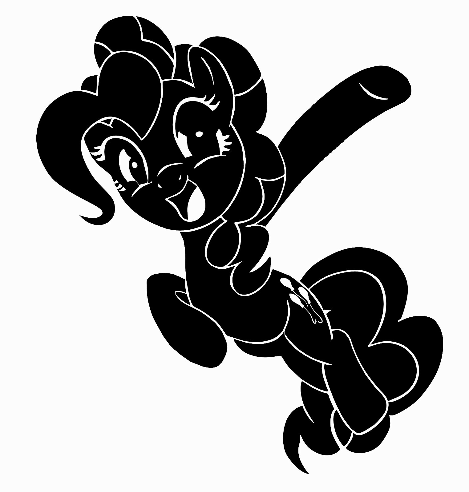 Happy Pinkie Pie My Little Pony Friendship Is Magic Vinyl Home Wall Decal 20×21