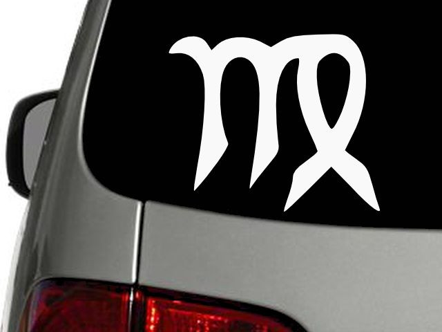 Virgo Sign Astrological Zodiac Vinyl Decal Car Wall Sticker CHOOSE SIZE COL
