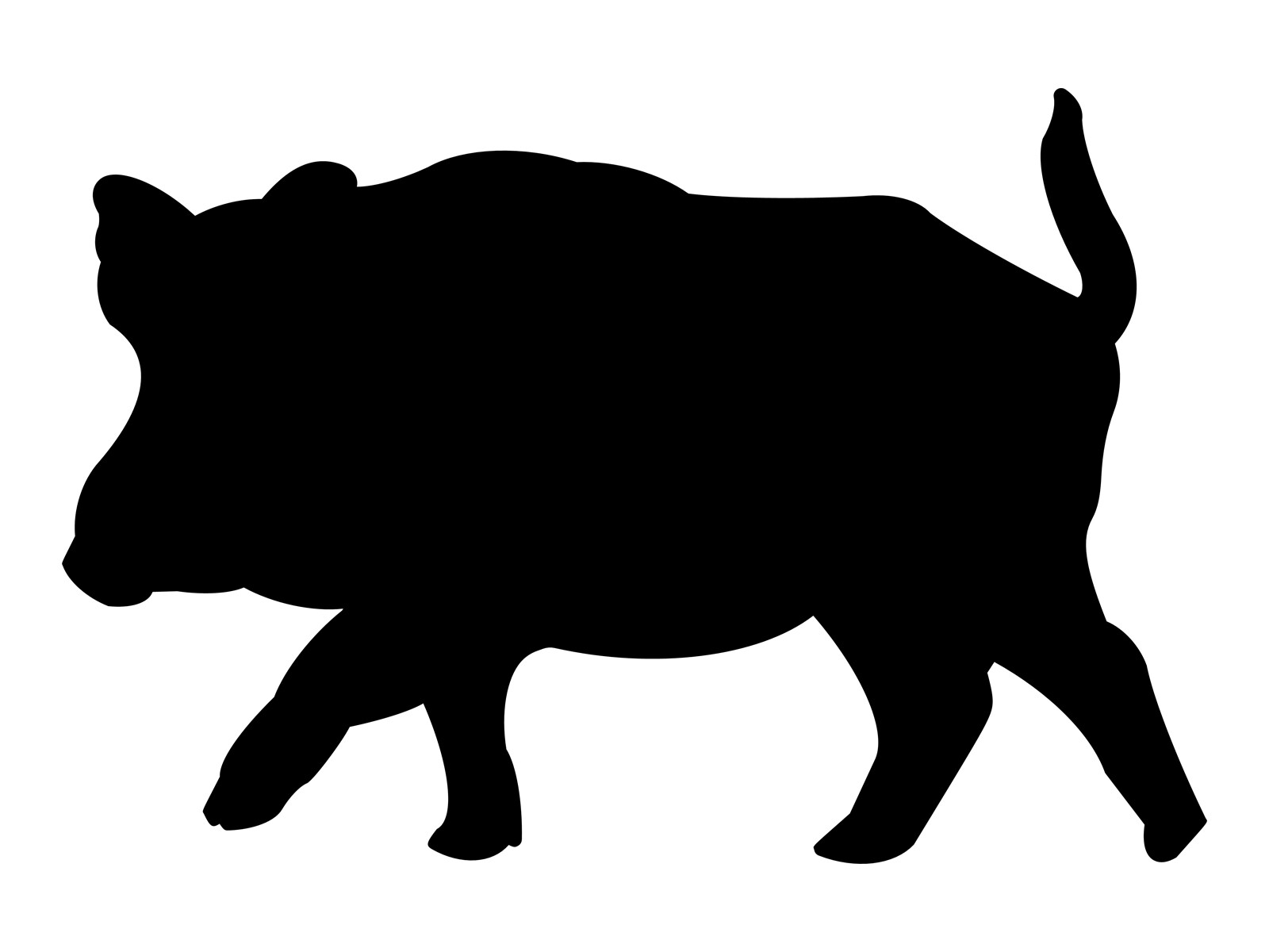 Hog Hunting Silhouette Vinyl Decal Car Pig Hunter Male Gift Sticker Waterproof