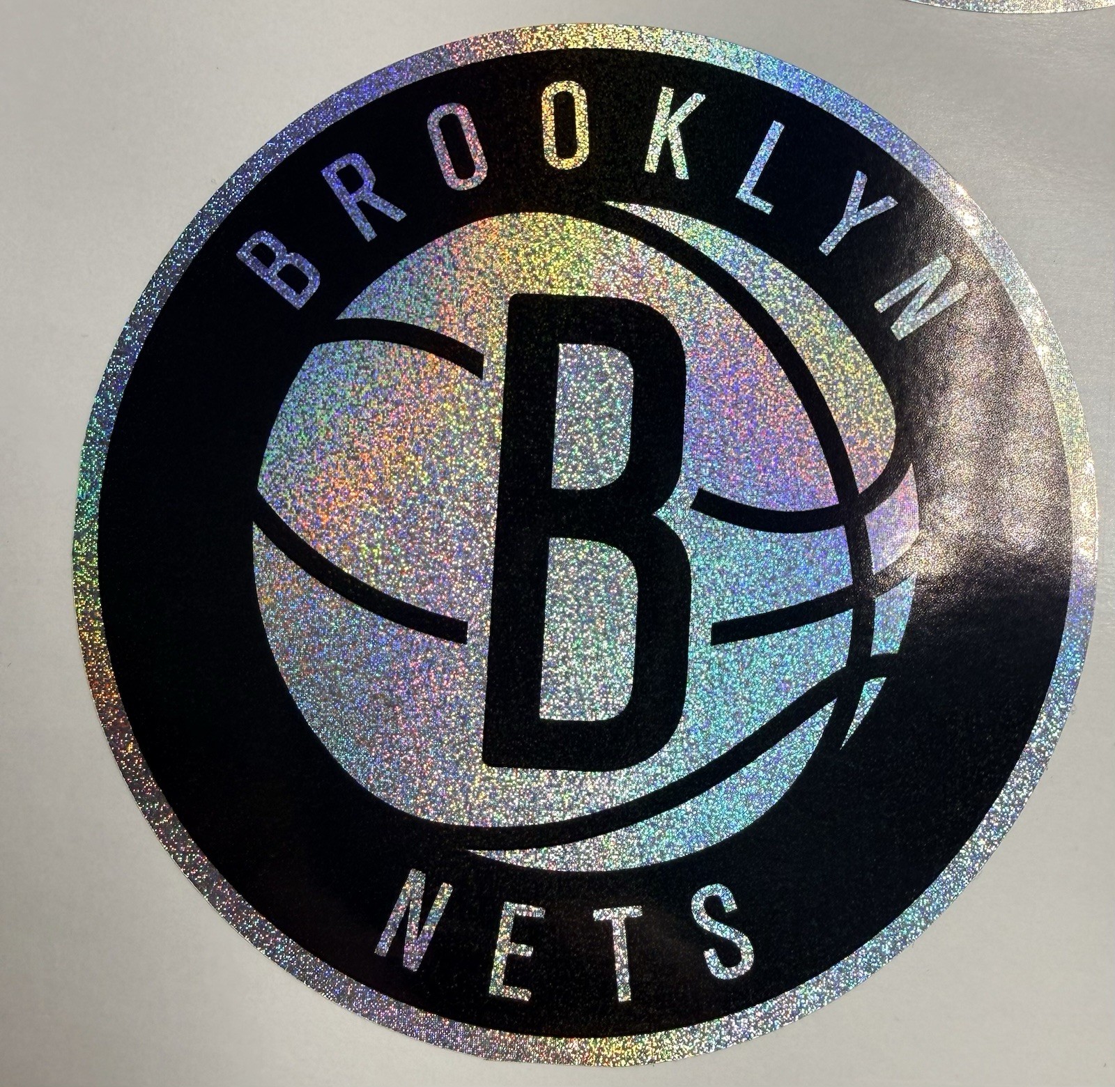 Brooklyn Nets Holographic Tiny Sparkle Vinyl Decal