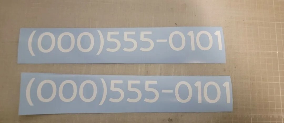 Custom Text Decal Car Truck Lettering Business Name Number Vinyl Sign Decals 2.0