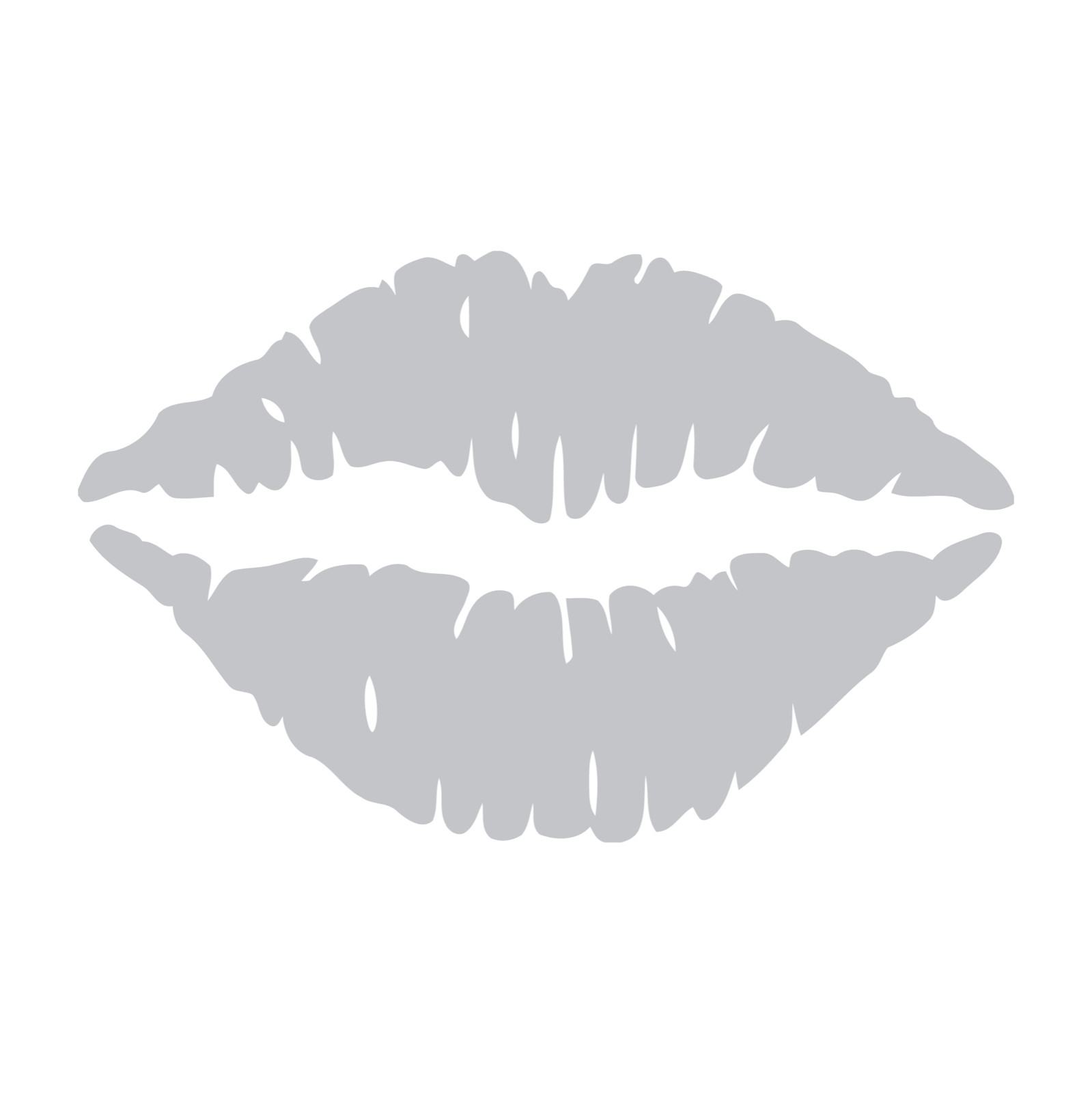 Lips Kisses Kiss Smooch peck smack plump lips Smackers mouth Die cut decal USA