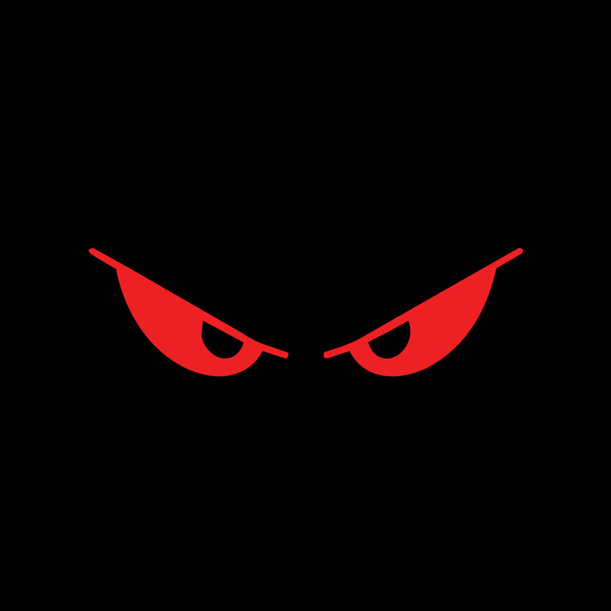 Evil Eyes Red Sticker Decal Car Window Bumper 6″x1.7″