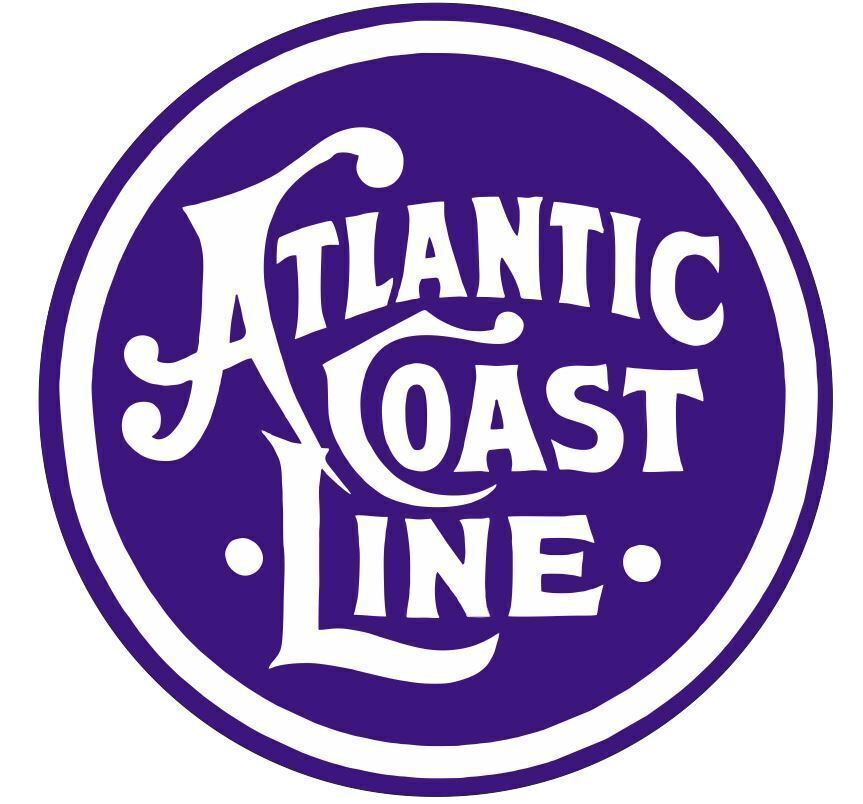 Atlantic Coast Line Railroad Railway Train Sticker Decal R7094