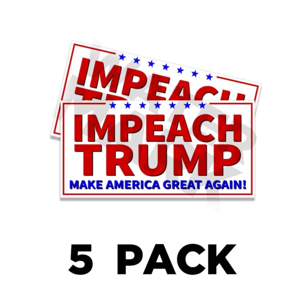 IMPEACH TRUMP Donald Trump Sticker SMALL Decal Gas Pump Station 4×2 Stickers 5PK
