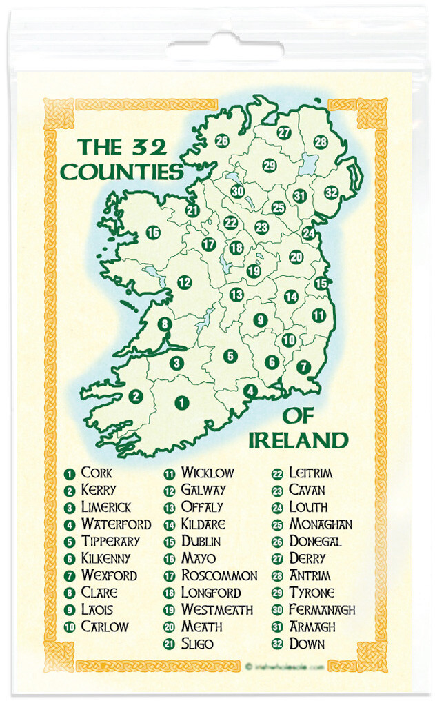 Shamrock Oval IRL Ireland Irish Decal Sticker