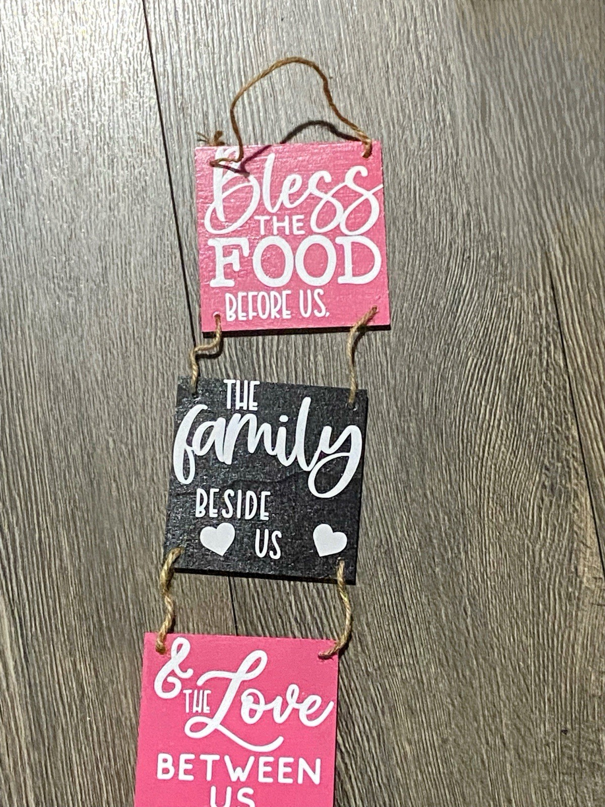 Pink and Black Rustic Art & Decals Wall Decor