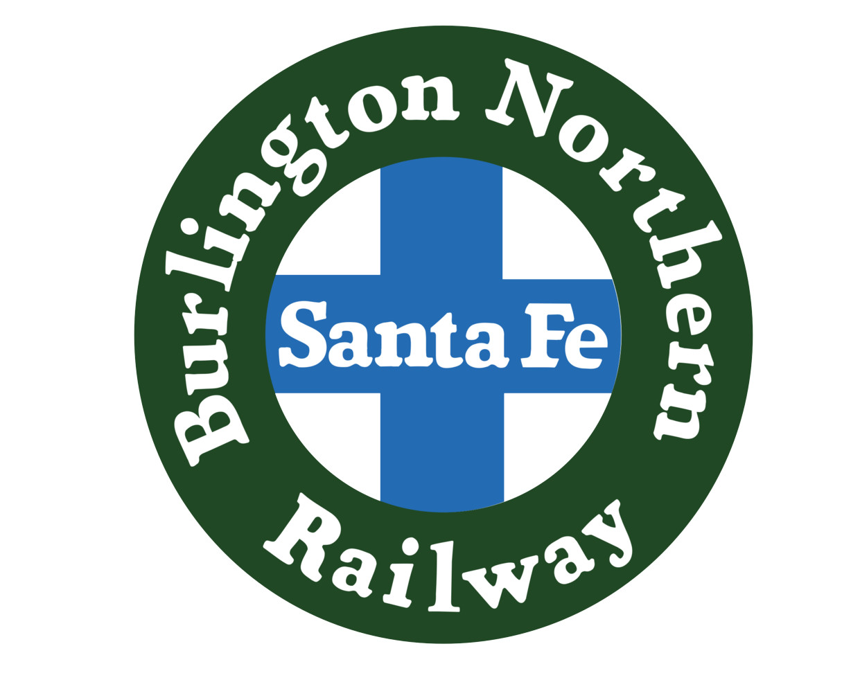 Burlington northern railway santa fe sticker weatherproof bumper vinyl decal
