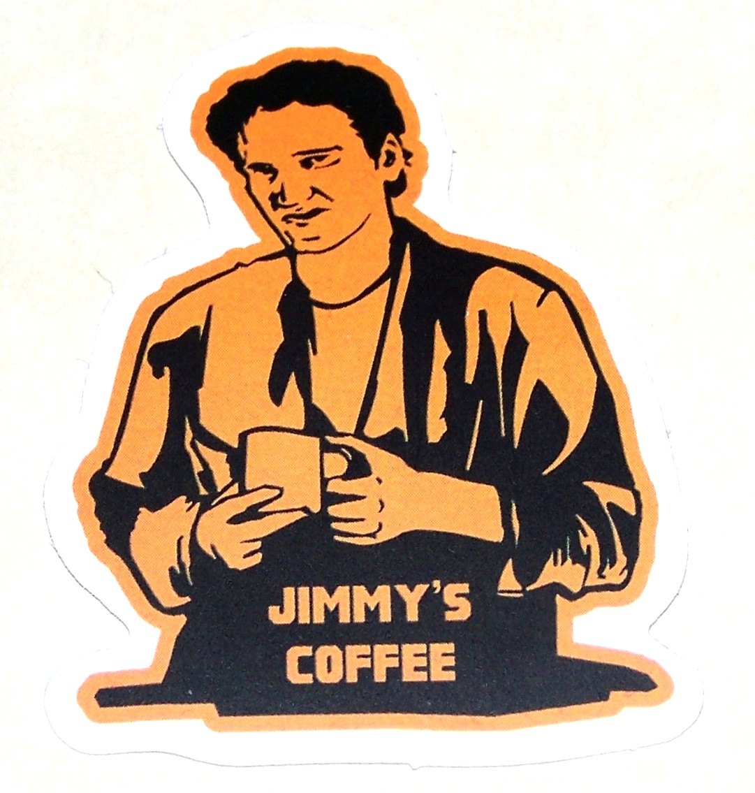 Pulp Fiction Jimmy’s Coffee Cut Sticker Decal Movie Tarantino Film PULP FICTION