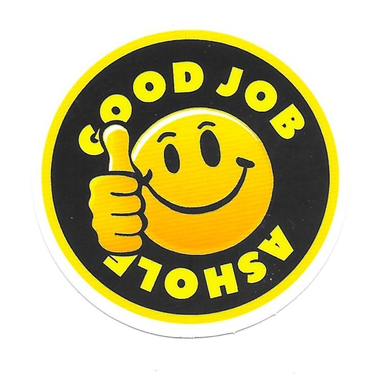 Good Job Sticker Funny Hard Hat Vinyl Decal PPE Toolbox Sarcastic Thumbs Up