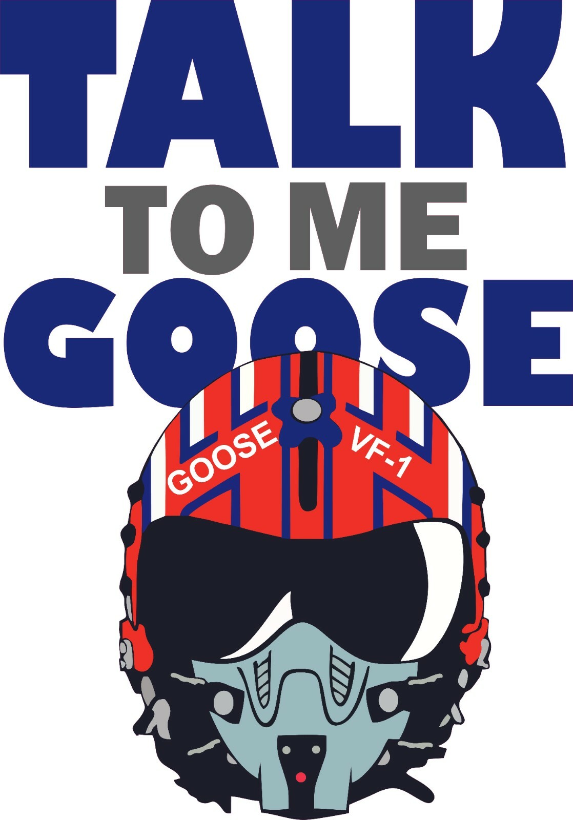 Home Bedroom Talk To Me Goose Quotes Flight Helmet Top Gun Home Art Decor Design