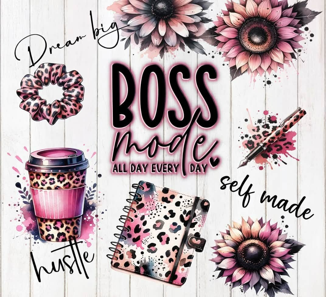 Boss Mode Sticker Decal Laptop Wall Mirror Cup Tumblr Locker Bin