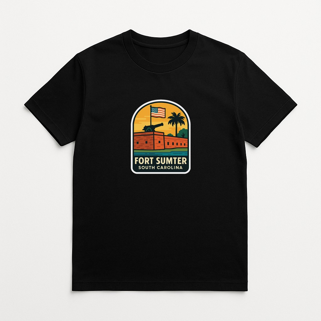 Fort Sumter South Carolina Iron On Heat Transfer Vinyl HTV Die-Cut Symbolic