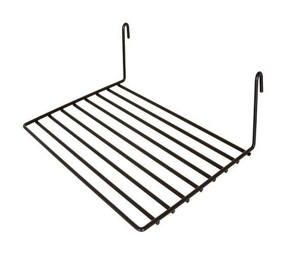 Econoco BLK/812 Black 8″D x 12″L Straight Shelf (Pack of 6)