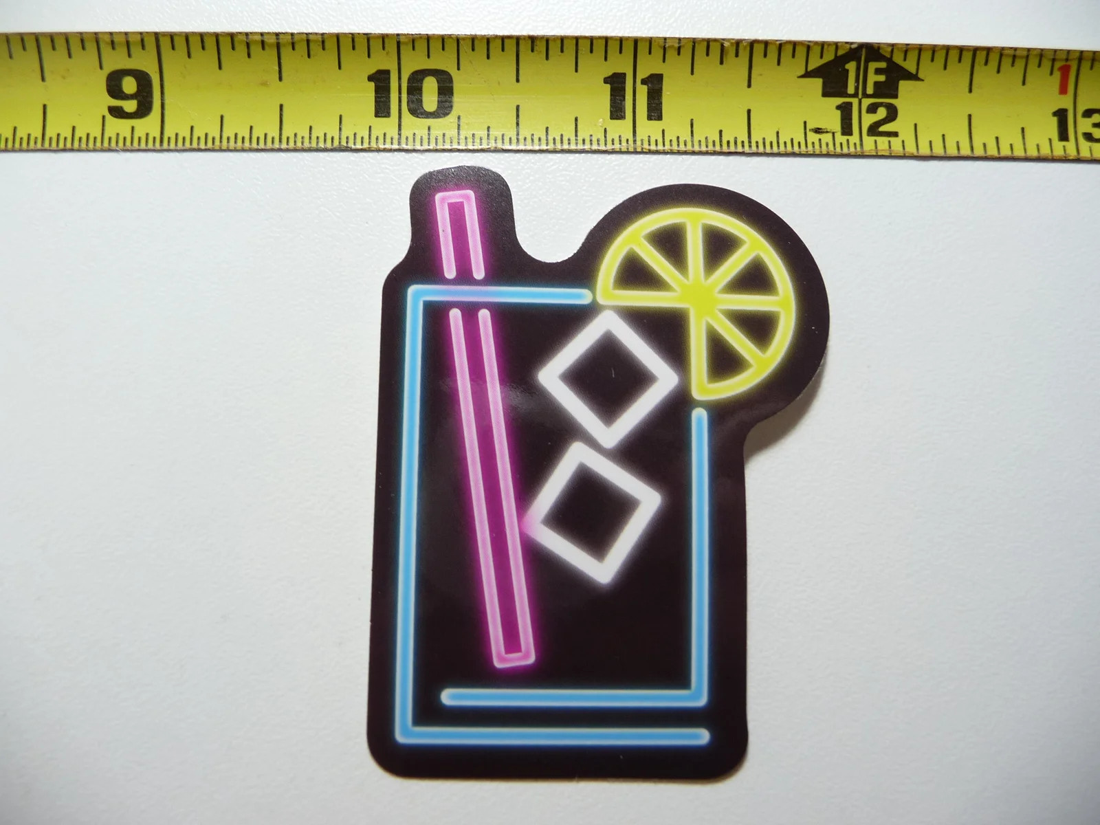 NEON SMALL STICKER DECAL MIXED DRINK ALCOHOL LIQUOR CLUB FUNNY DECORATION
