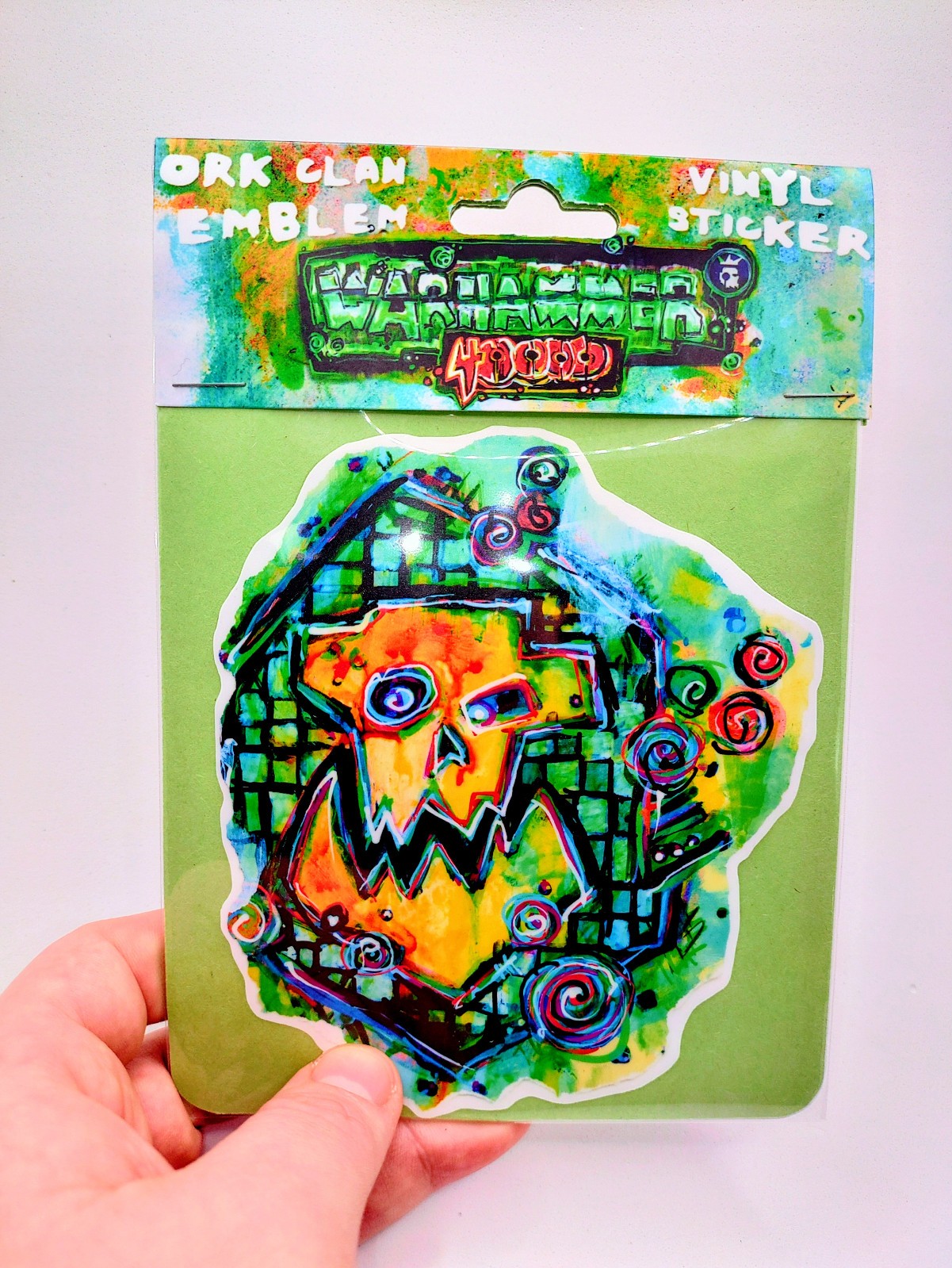 GOD Of ORKS MORK, Warhammer 40k Ork Clan Vinyl Sticker – 5 Inch Decal