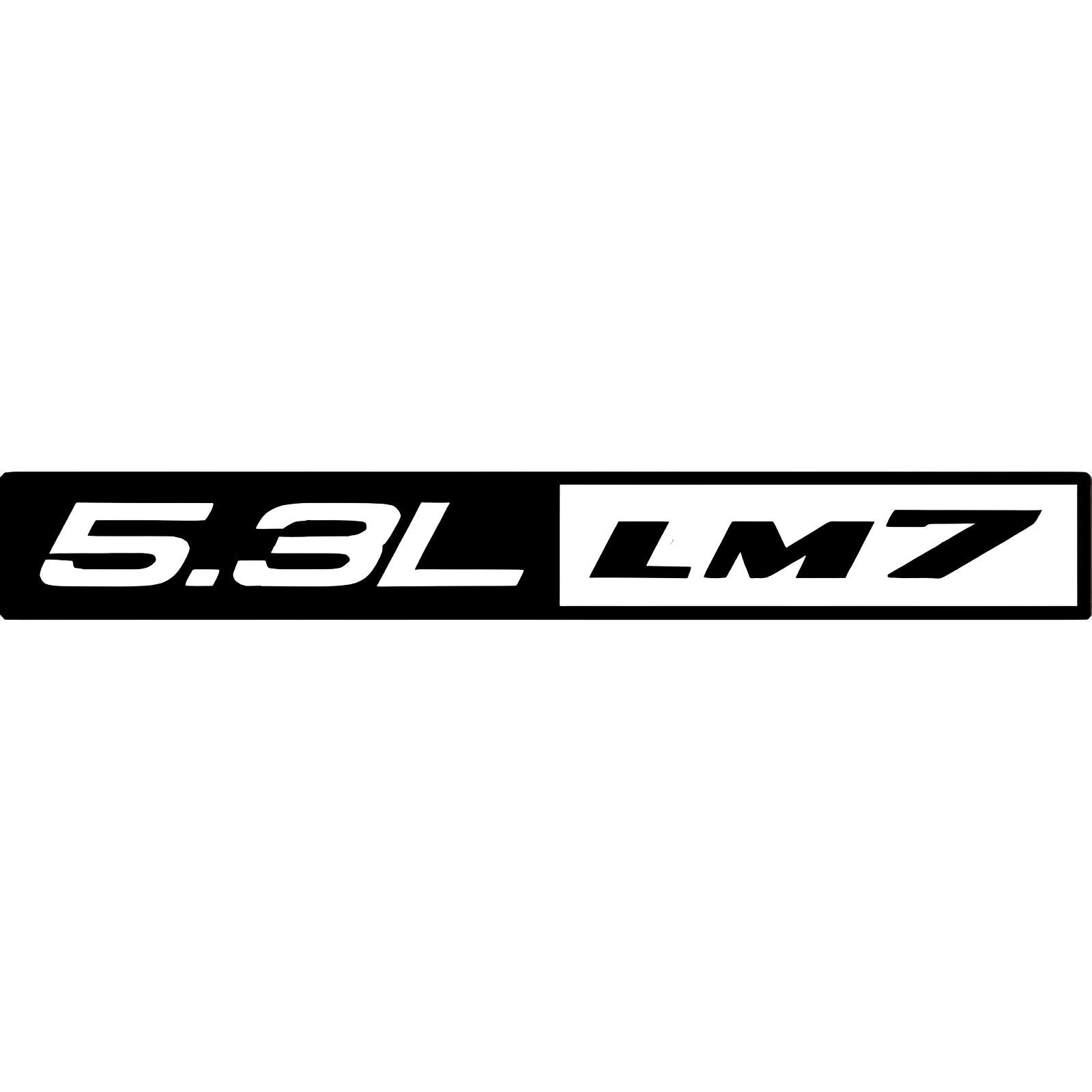 5.3L LM7 Vinyl Decal Die Cut