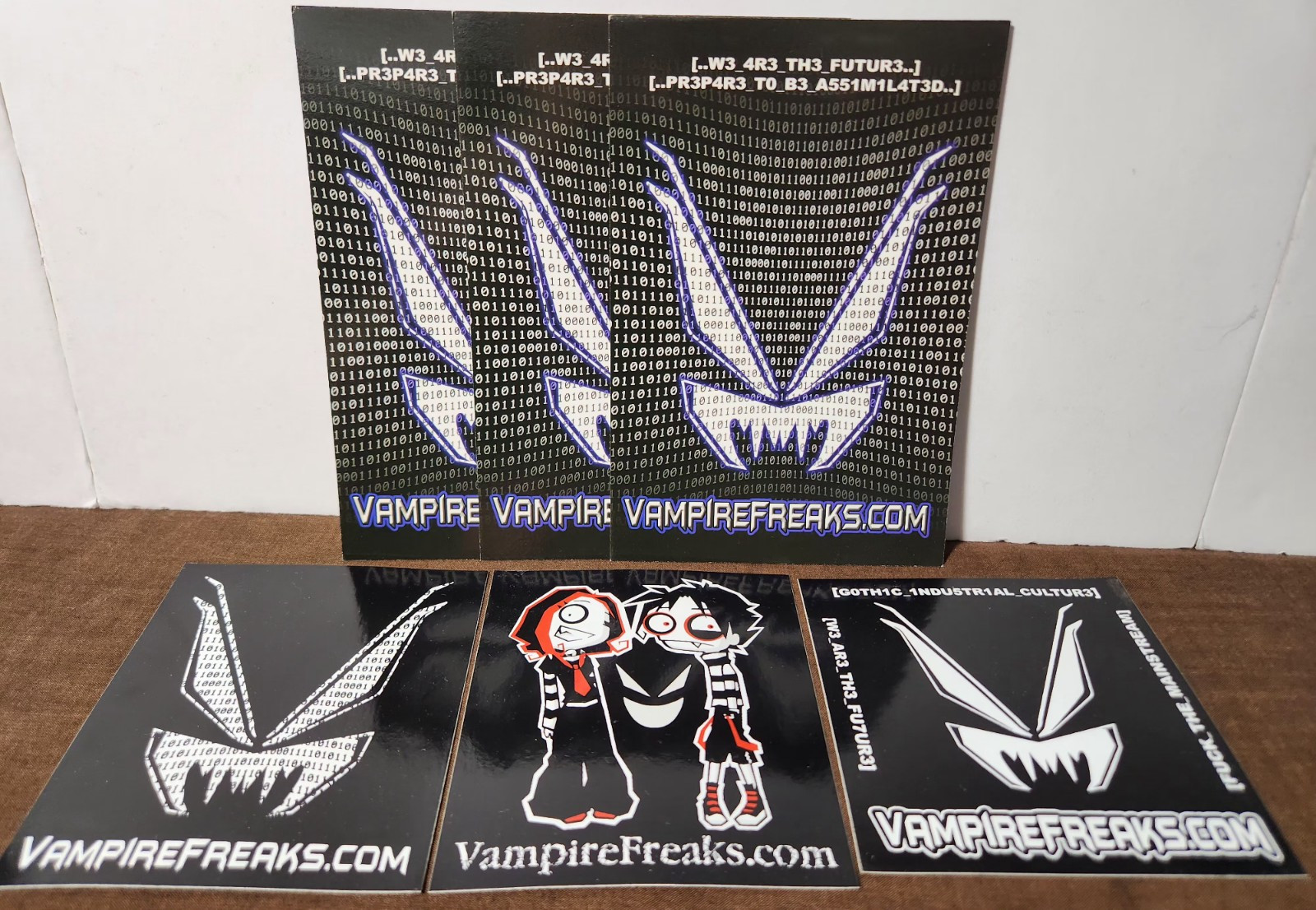 Vampire Freaks Stickers & Postcards Lot Mid to Late 2000s Goth Punk Hot Topic