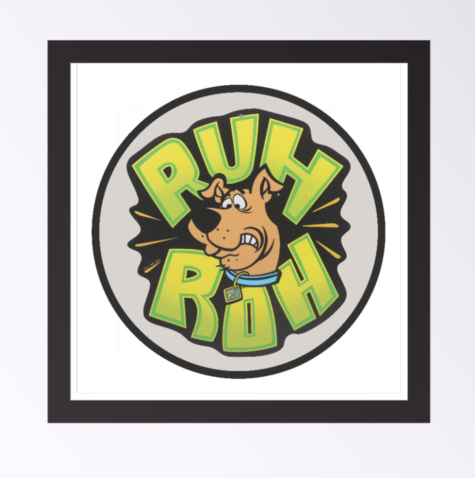 Scooby Do (Ruh Ro) – 4″ Handmade Vinyl Decal Car Laptop Cooler Journal Decor 26