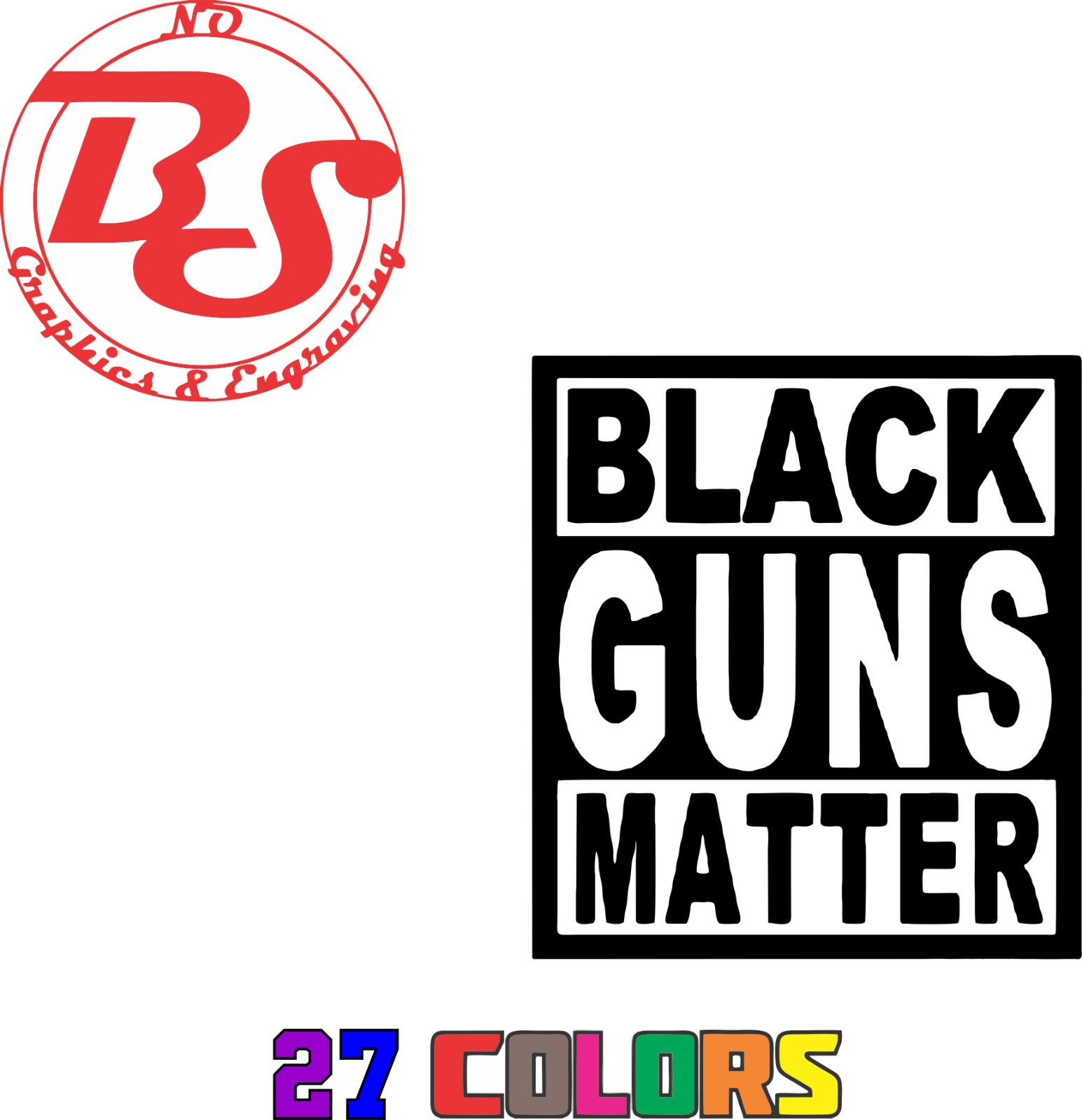 6″ 2A Vinyl Decal Weapon Rifle Pistol Ammo 9mm Sticker 4×4 Window Racing AI noBS