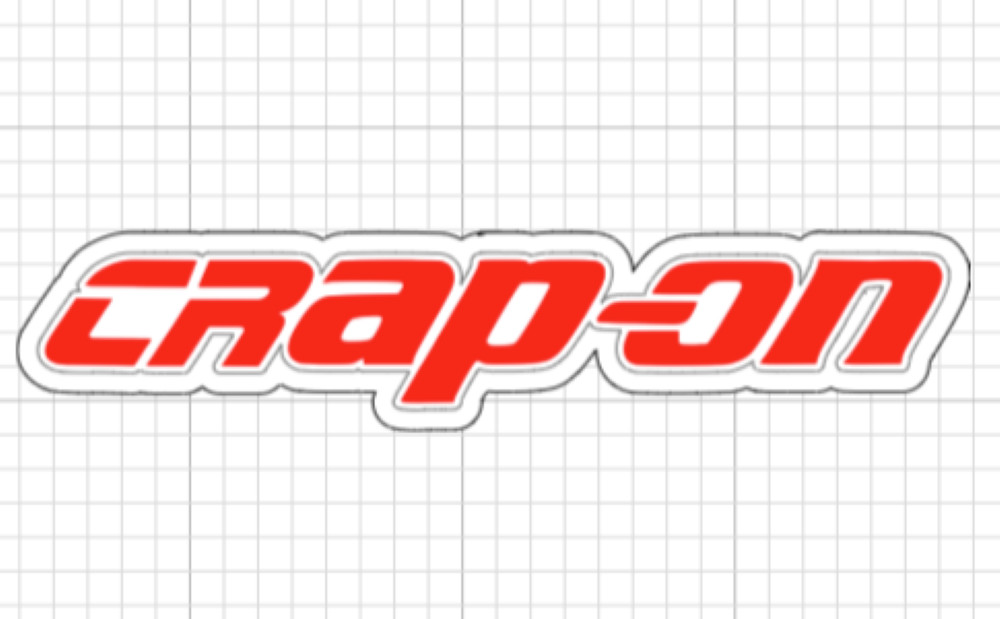 (2) Crap On Sticker Funny Mechanic Toolbox Decal Snap On Parody Tool Box Vinyl