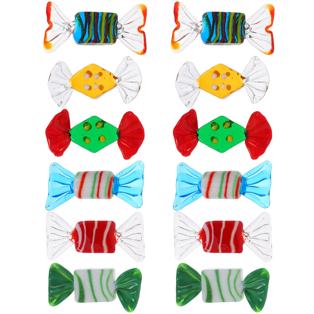 12 Pcs Faux Candy Artificial Candies Colored Office Decoration Store