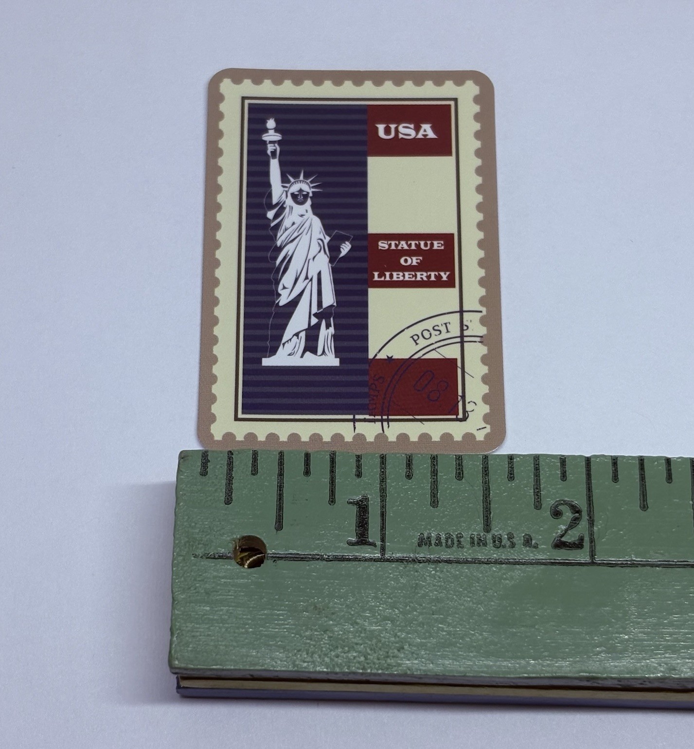 Statue Or Liberty Postage Stamp Novelty Sticker Vinyl Decal Travel Cool Art Tc9