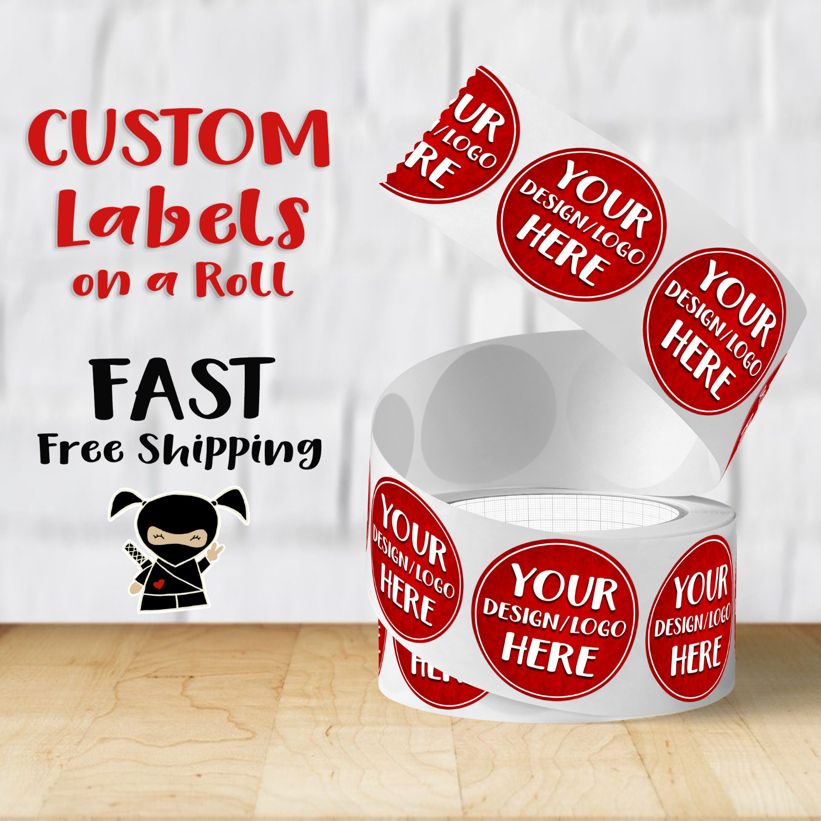 Custom Labels | Waterproof | Gloss or Matte Lamination | Your Logo or Design