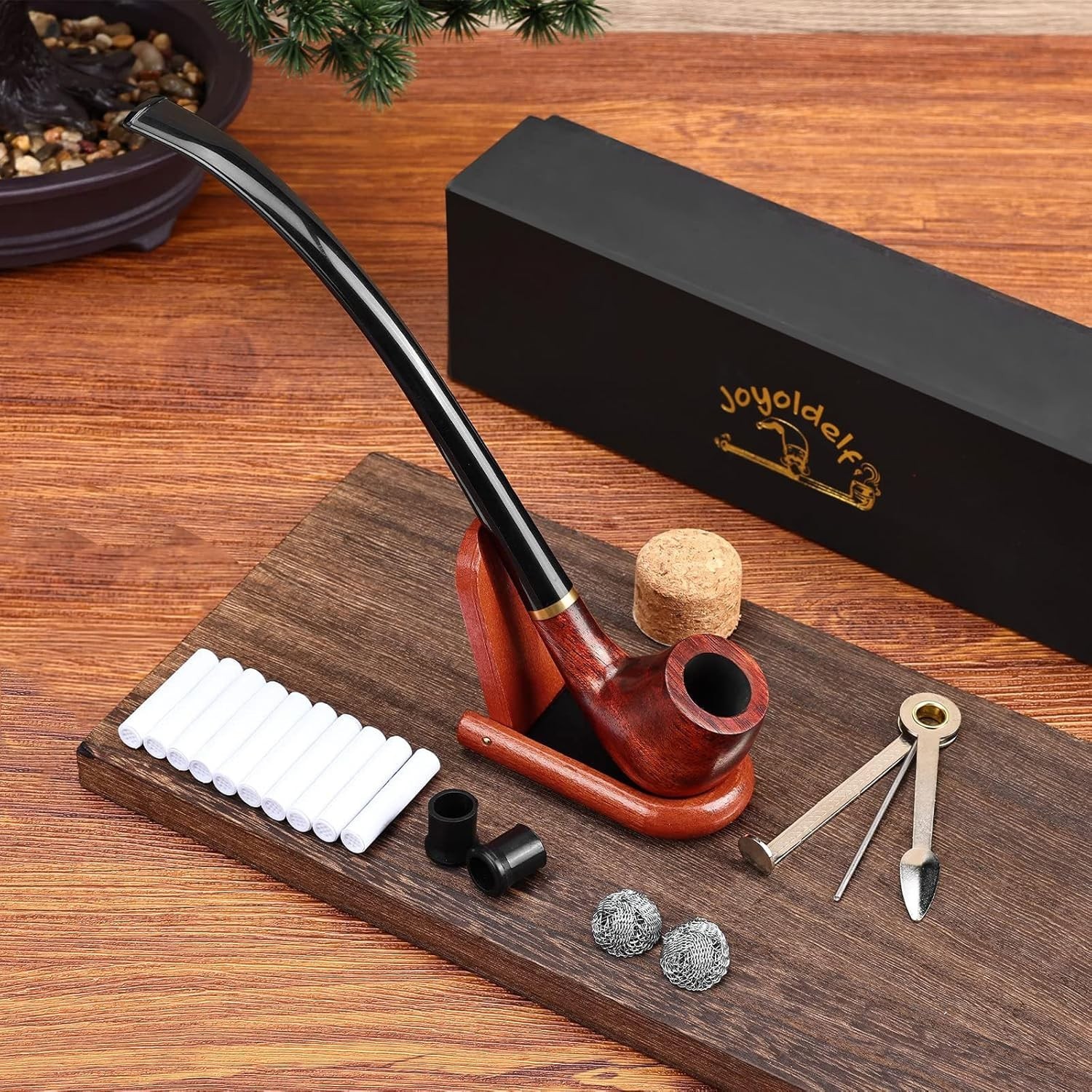 Tobacco Pipe Smoking Pipe Rosewood Exquisite Handcrafted Churchwarden Tobacco Pi