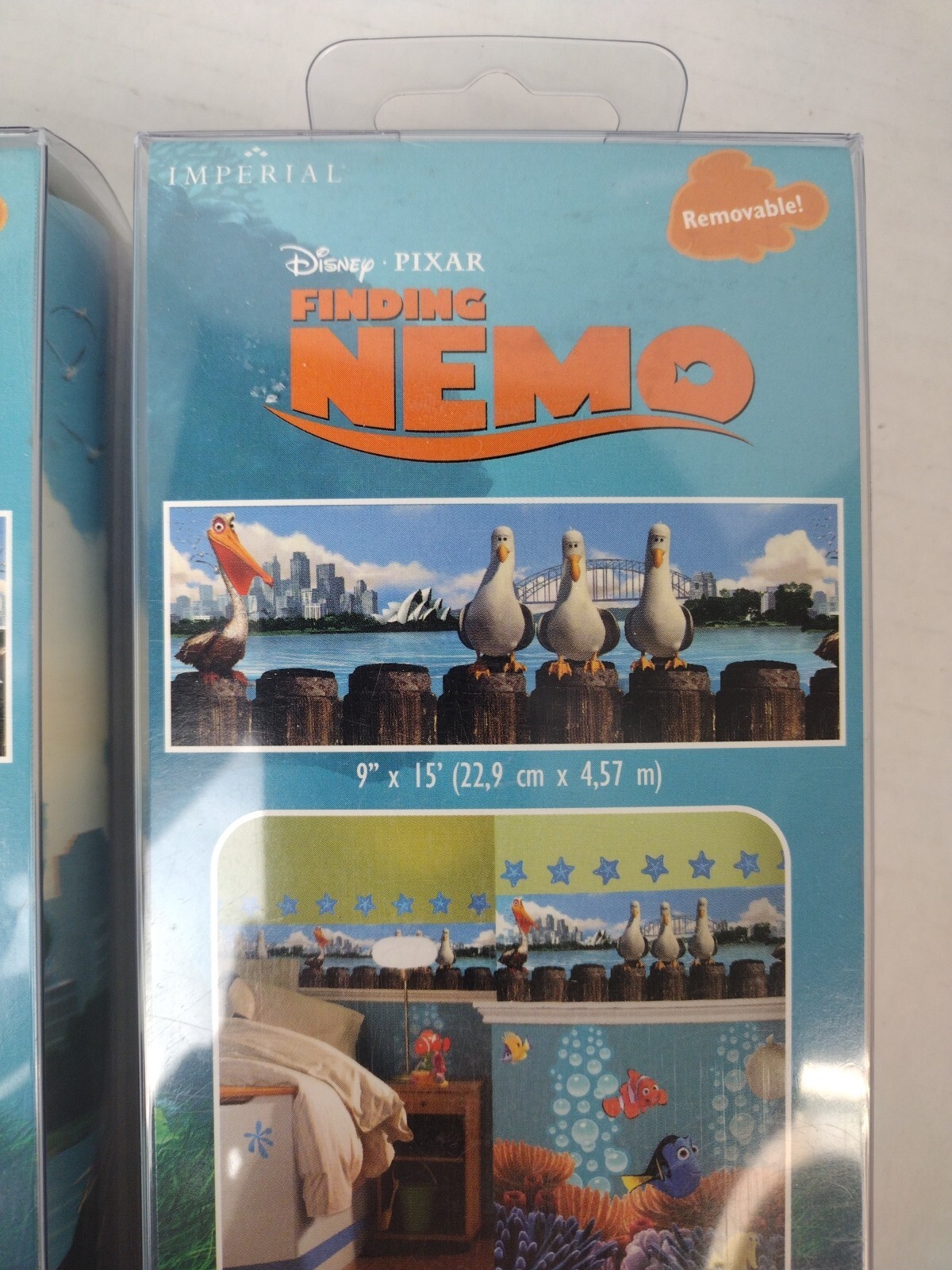 2 Pack Finding Nemo VTG Self-Stick Wall Border 9″ x 15′ Nursery Kids Room- NEW