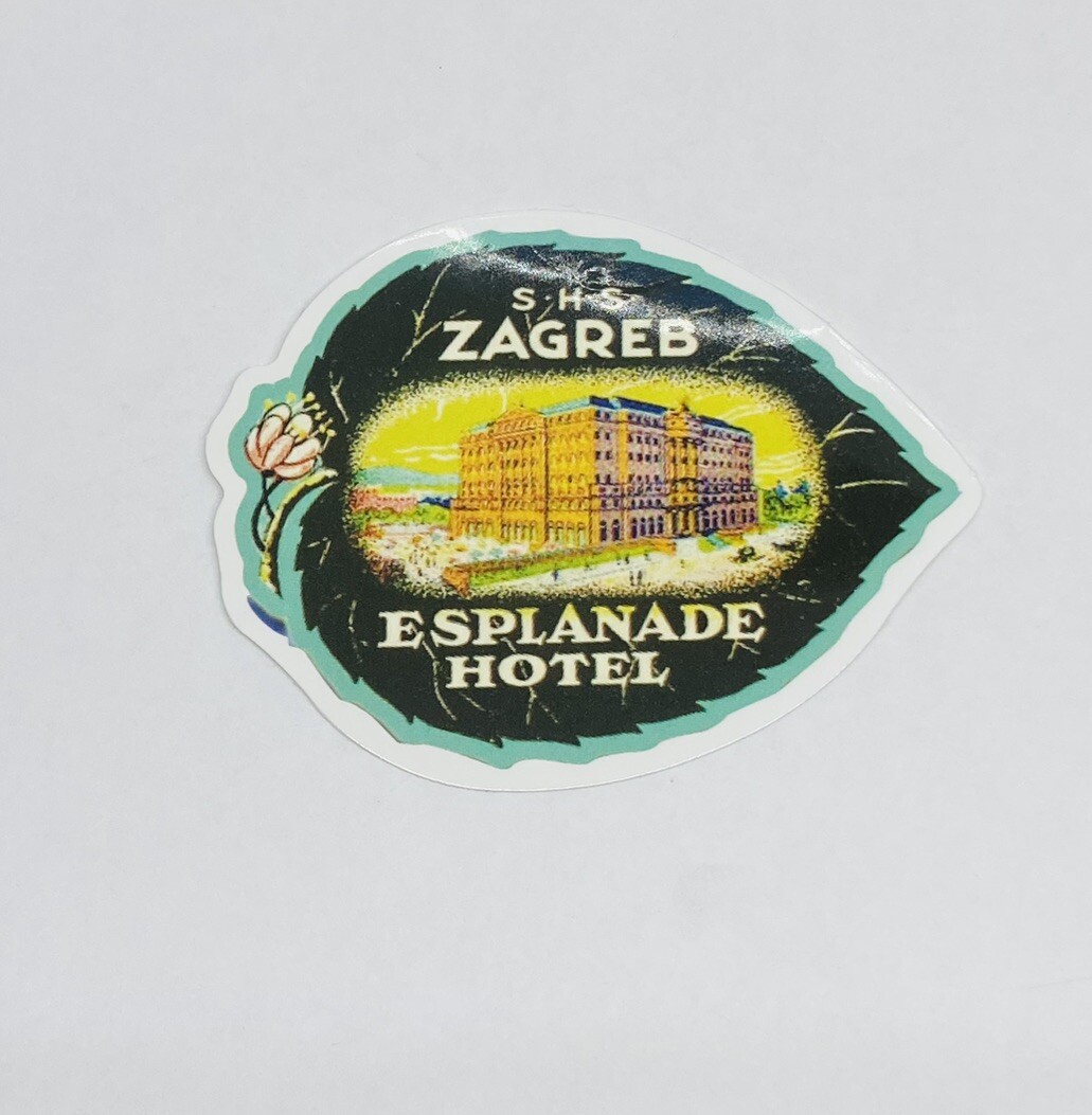 Esplande Hotel Sticker Zagreb Art Decal Vinyl Travel Souvenirs Tc6