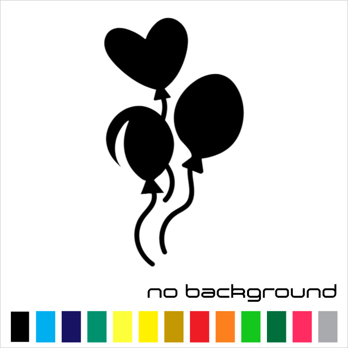 Balloons Sticker Vinyl Decal – Party Happy Balloon Round Heart Wall Car Window