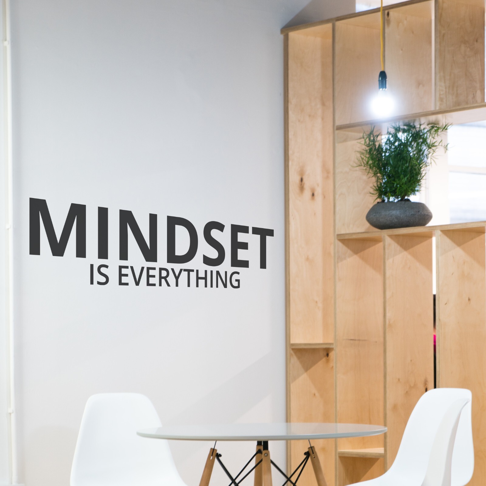 Mindset is Everything Motivational Inspirational Wall Decal Sticker Quote