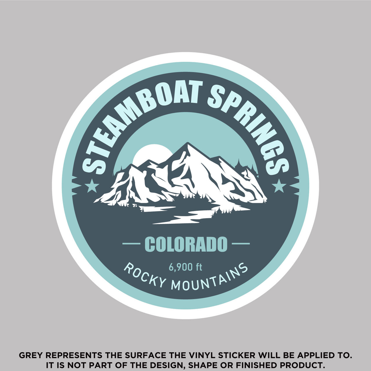 Steamboat Springs Colorado Rocky Mountains, High Quality Vinyl Stickers