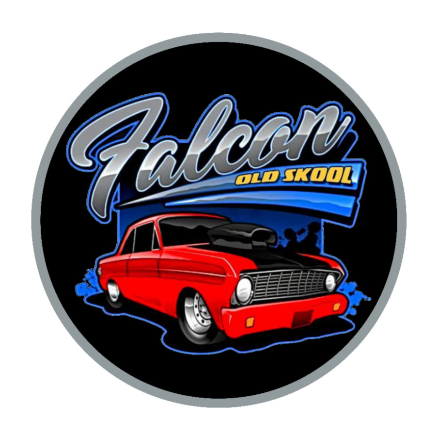Car Classics “Ford Falcon” – 4″ Vinyl Decal Sticker Handcrafted Car Truck Cooler