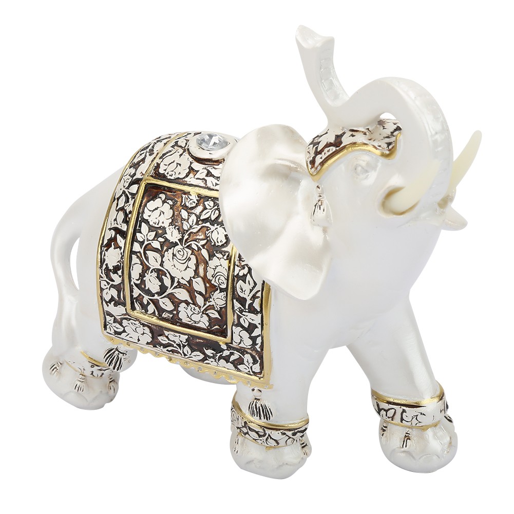 Vintage Exquisite Elephant Model Ornaments Statue Craft Gift Home Office