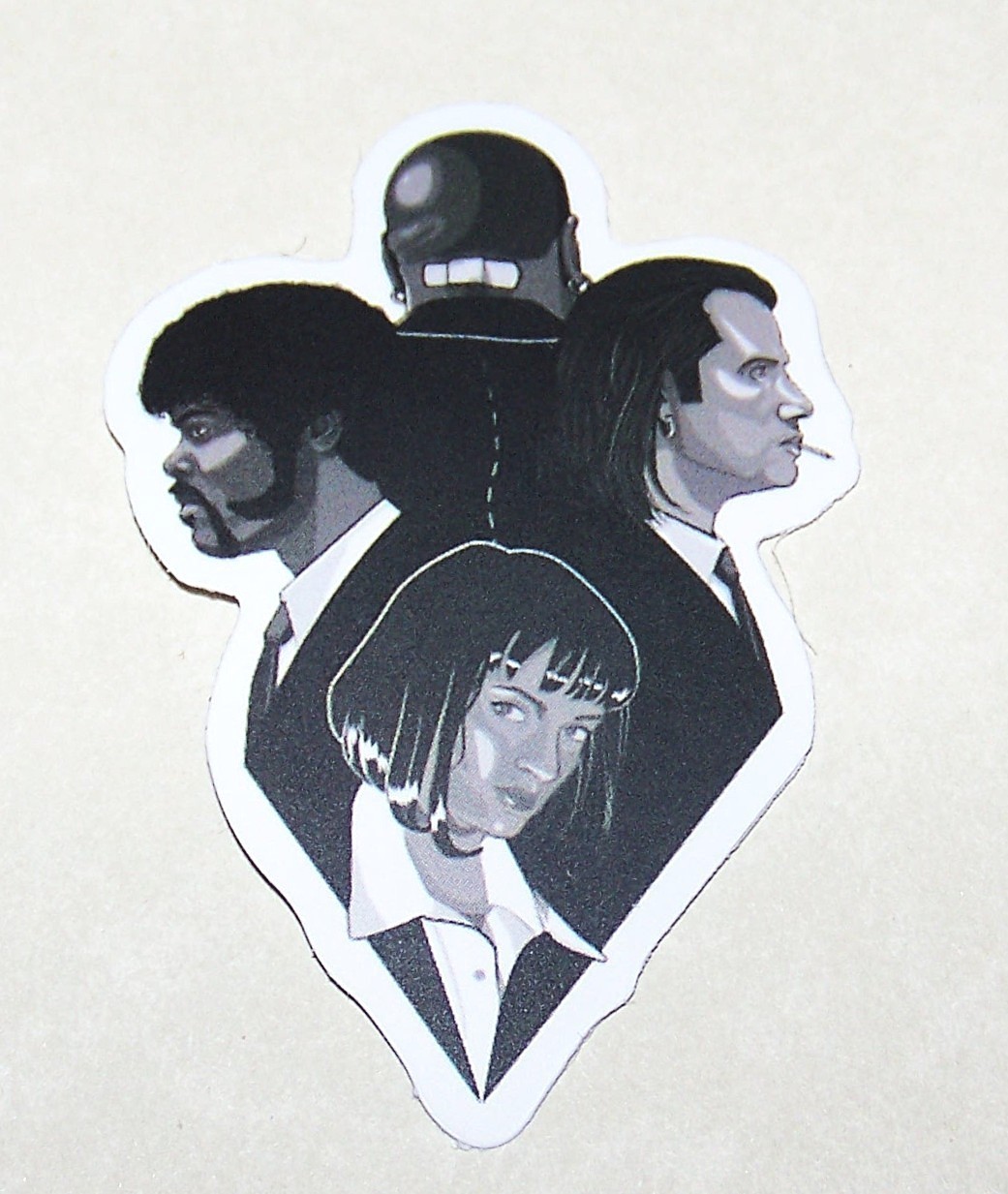 Pulp Fiction Cast Cut Sticker Decal Movie Tarantino Film PULP FICTION
