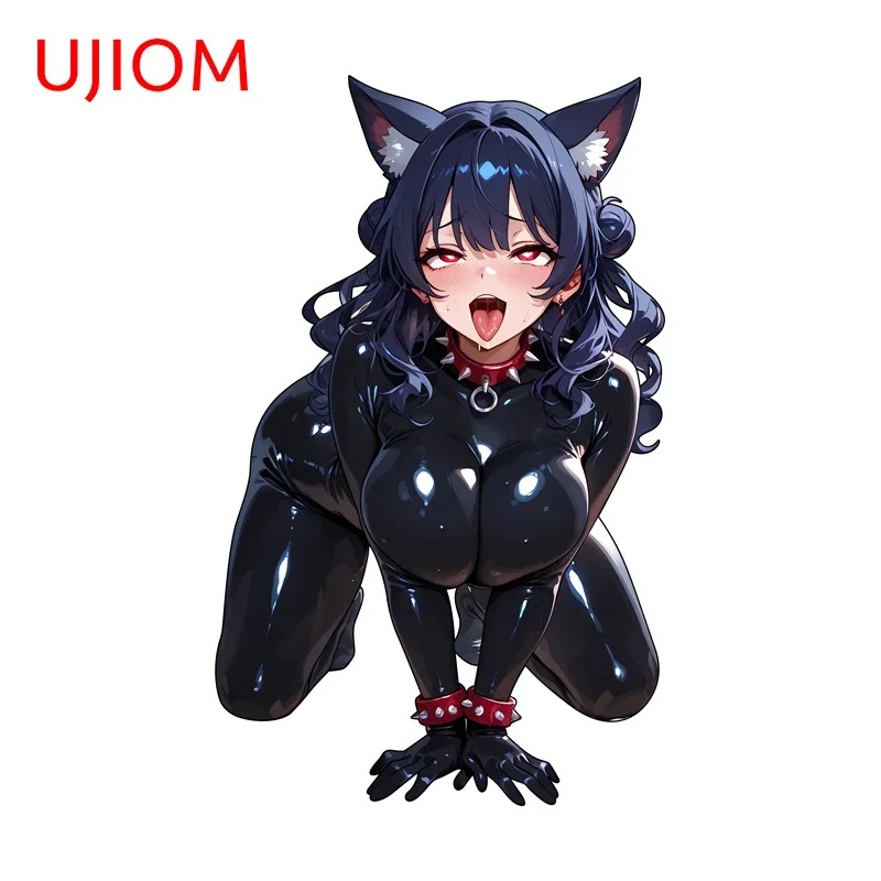 UJIOM Catgirl Wall Stickers Charming Huge Boobd Anime Skateboard Waterproof