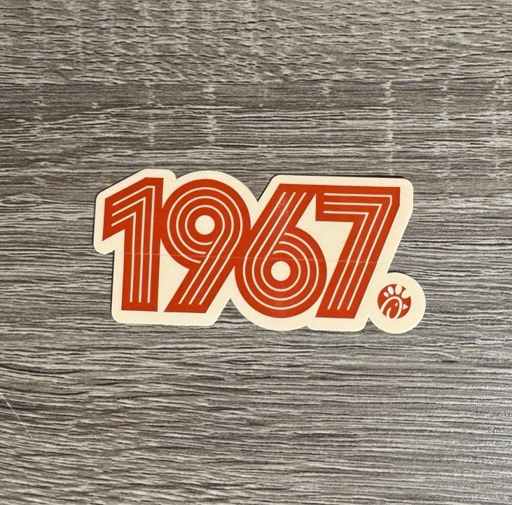 Chick Fil A 1967 Sticker – Brand New Exclusive Sticker Commemorating Opening
