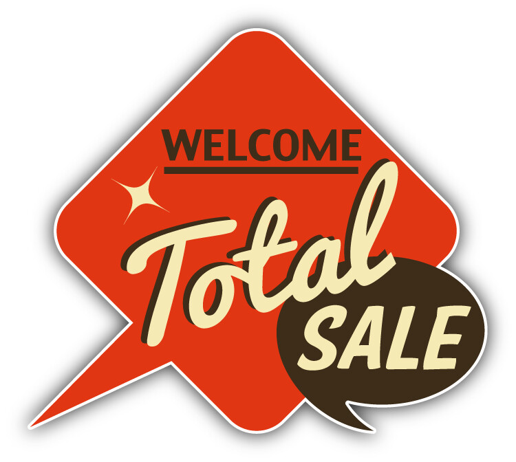 Welcome Total Sale Trade Vintage Car Bumper Sticker Decal