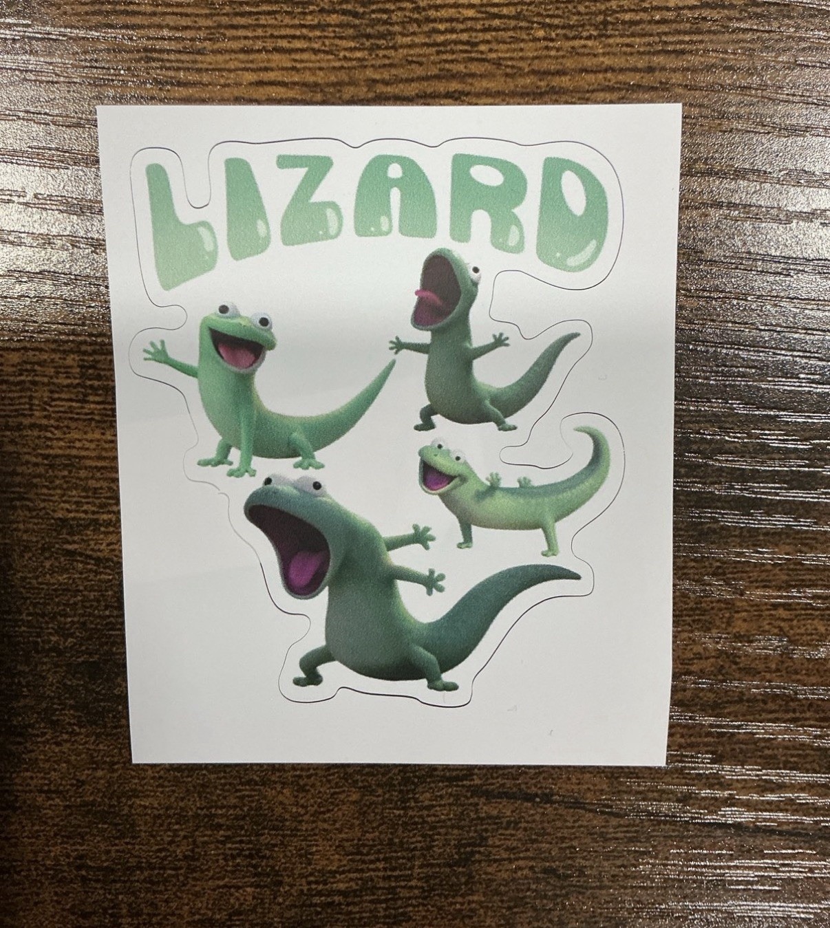 Tom Lizard Disney Pixar hoppers die cut vinyl sticker meme