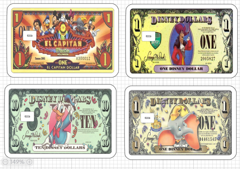 18 Options Disney Dollars Credit Debit Card Skins Disneyland Mickey Mouse Donald