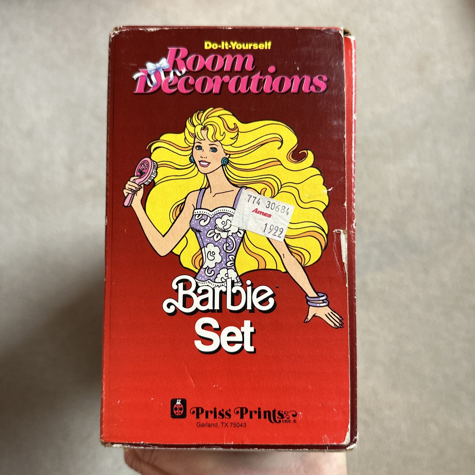 1989 BARBIE Vtg Priss Prints Room Decorations Do it Yourself Mylar Stickers Set
