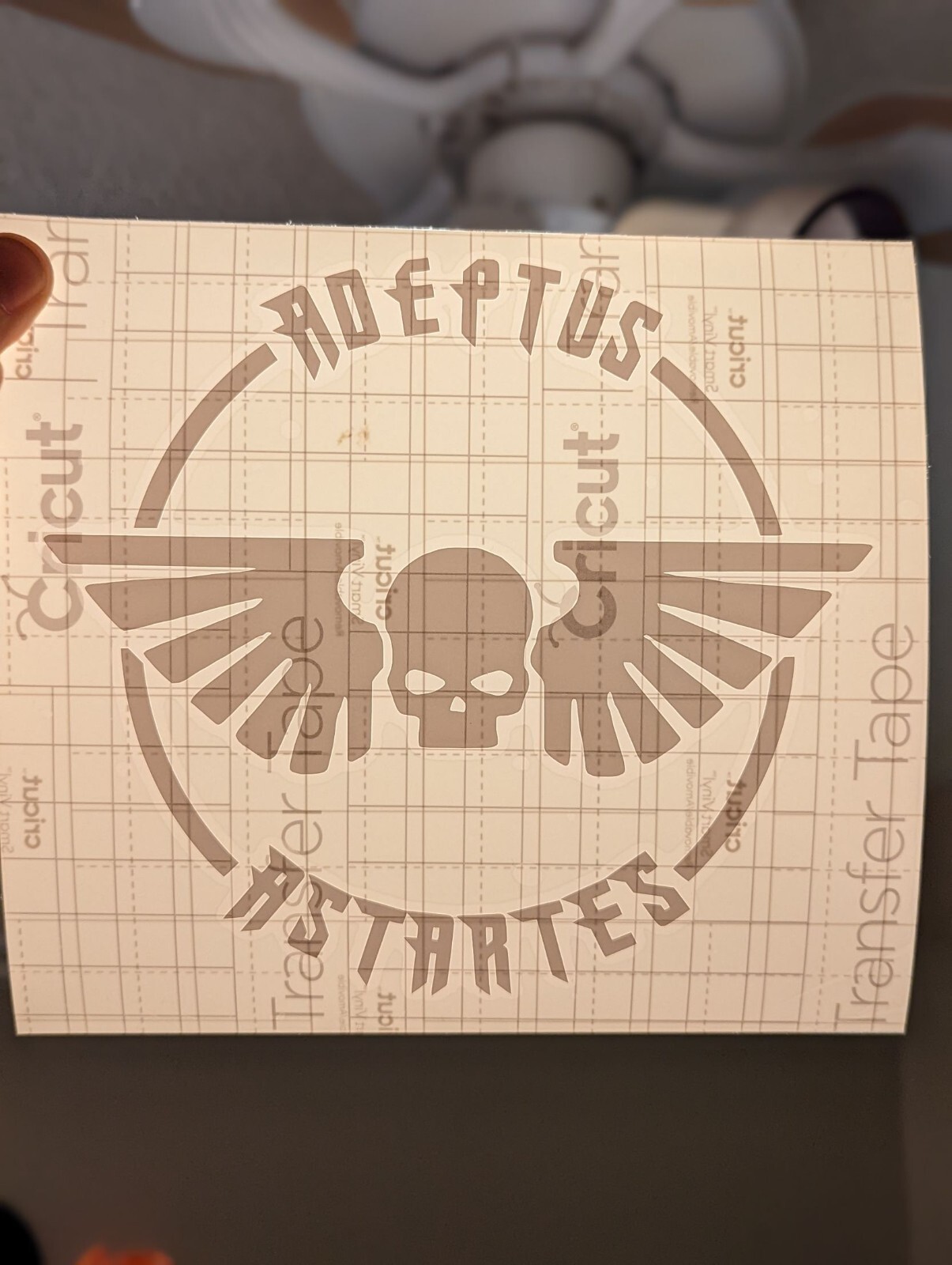Space Marine Adeptus Astartes Window Decal | White/Black | 5″ x 5″