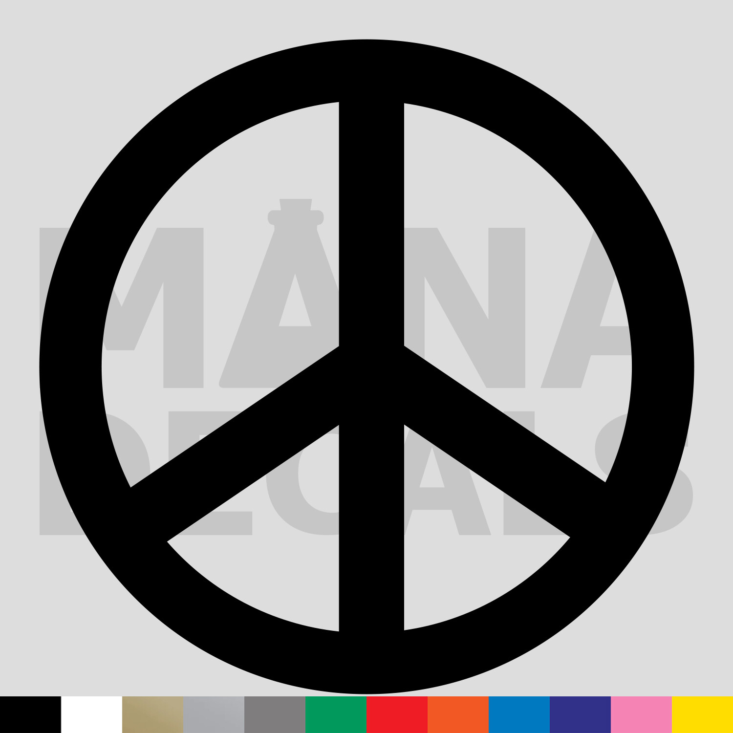 Peace Symbol Vinyl Die Cut Decal Sticker