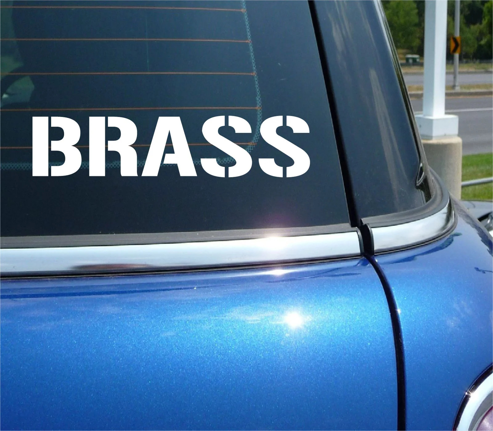 BRASS VINYL DECAL STICKER FOR AMMO CAN BULLET BOX SHELL CALIBER RIFLE CAR WINDOW