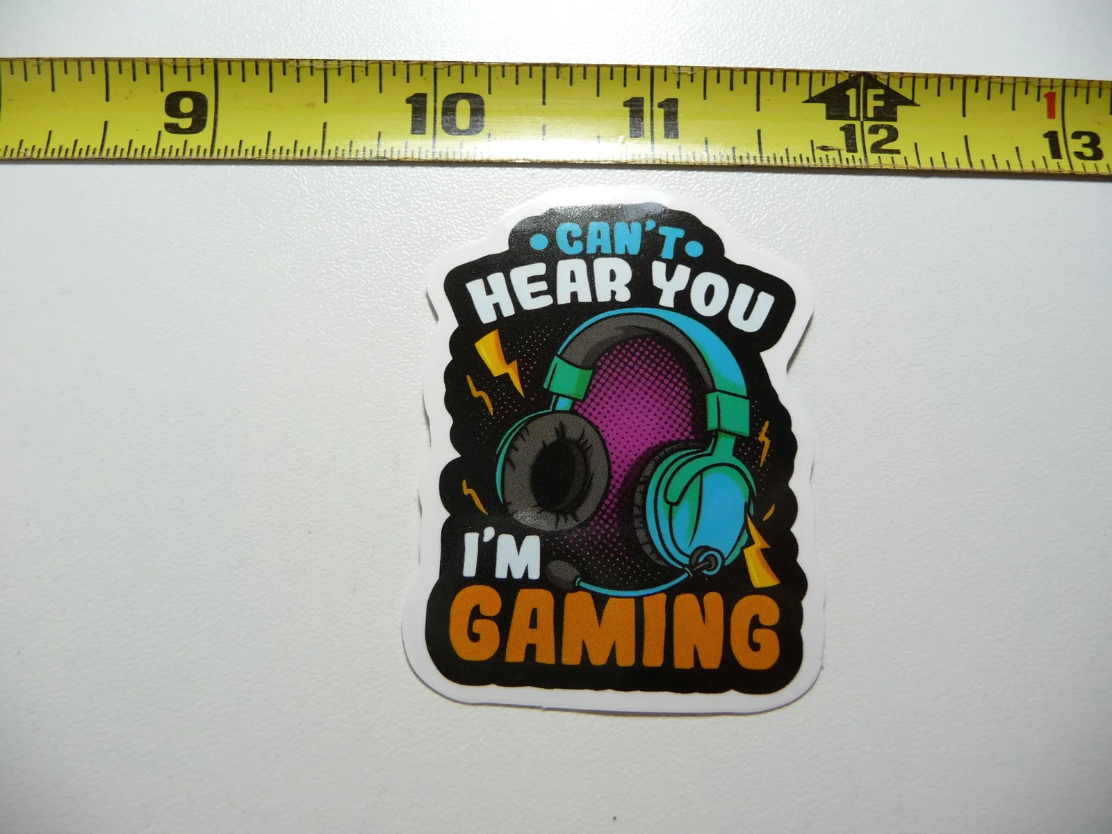 CAN’T HEAR YOU I’M GAMING SMALL STICKER DECAL SONGS BAND FAN APPRECIATION