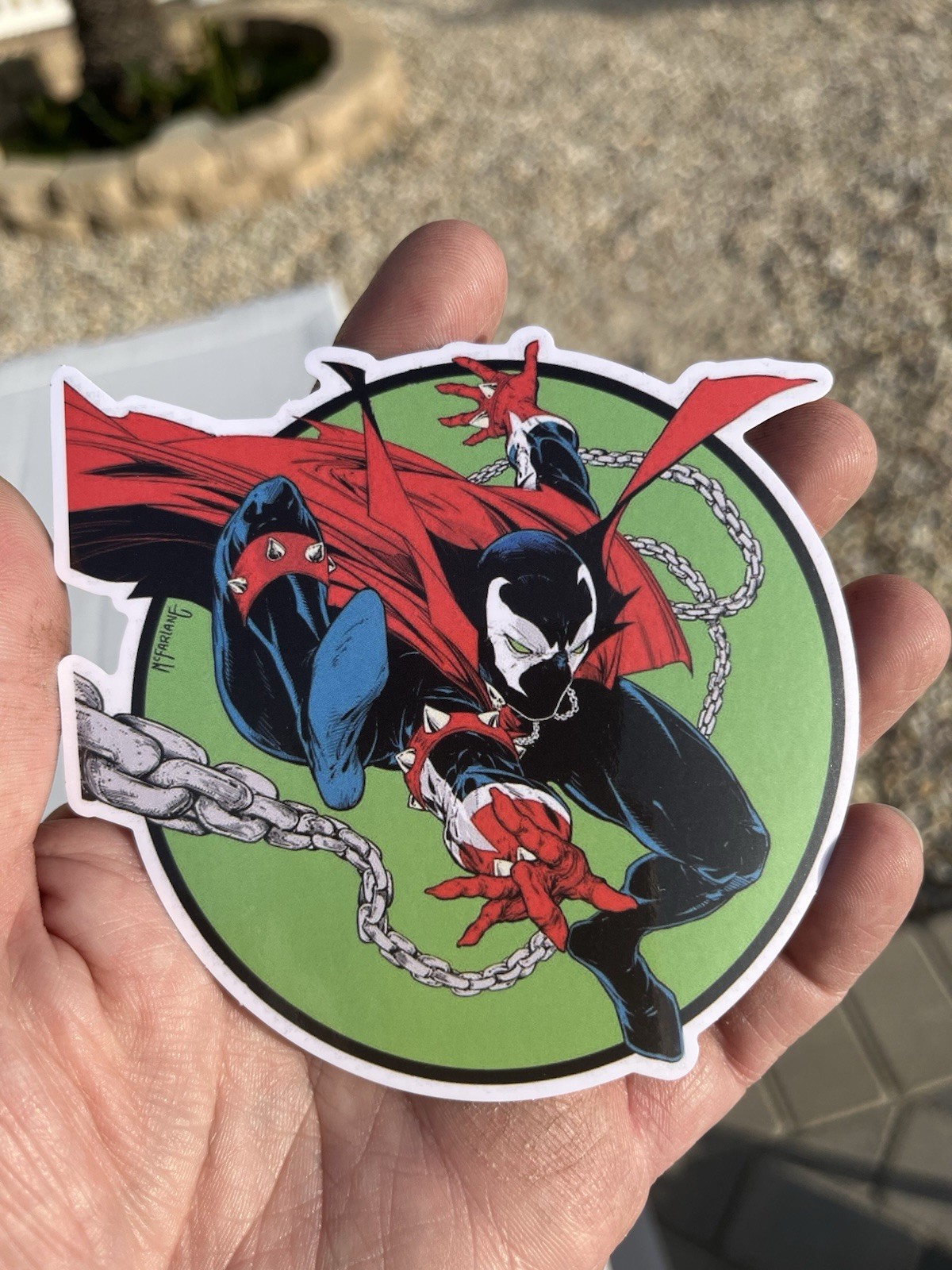 Spawn 4” Vinyl Sticker! Todd McFarlane Amazing Spider-Man 300 Homage Cover!