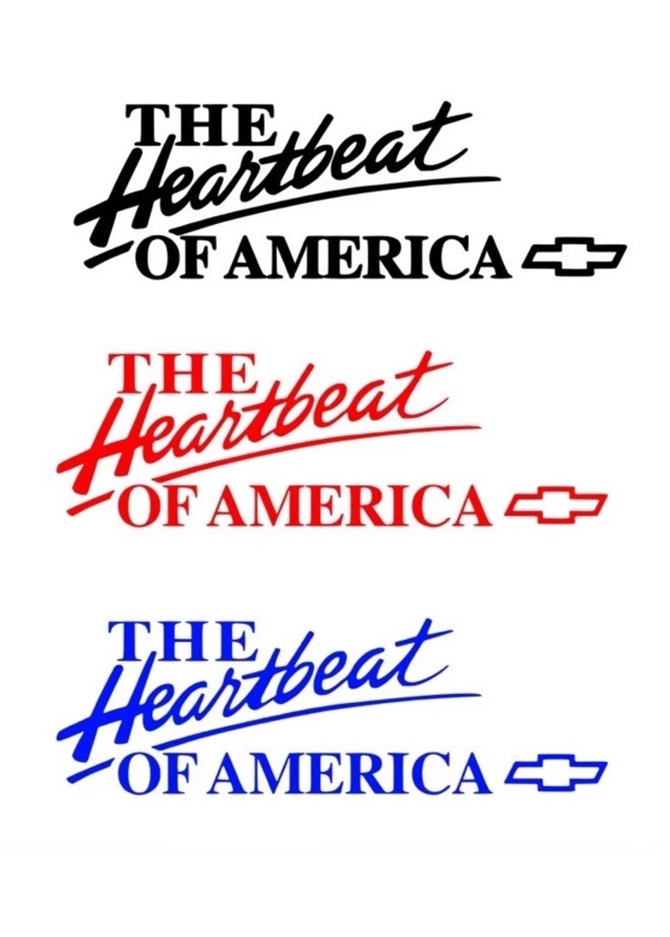 Heartbeat of America Decal You Pick Color