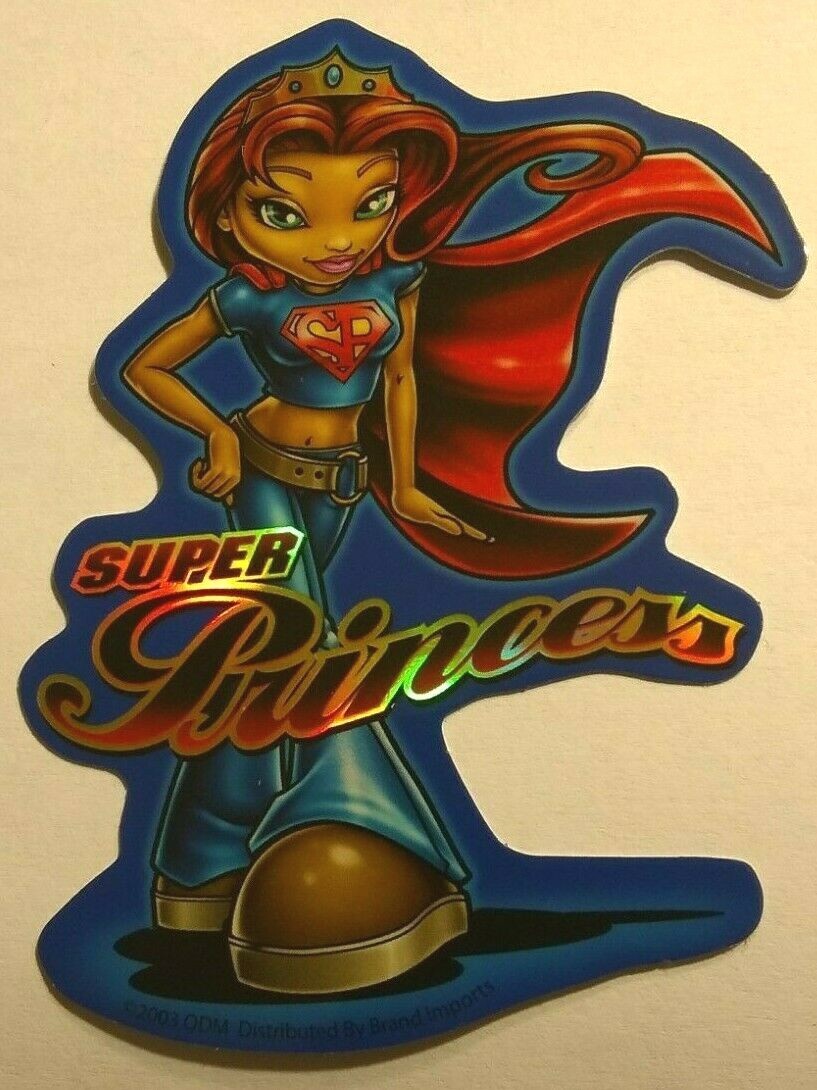 Super Princess Prism Sticker Holo Vending Decal